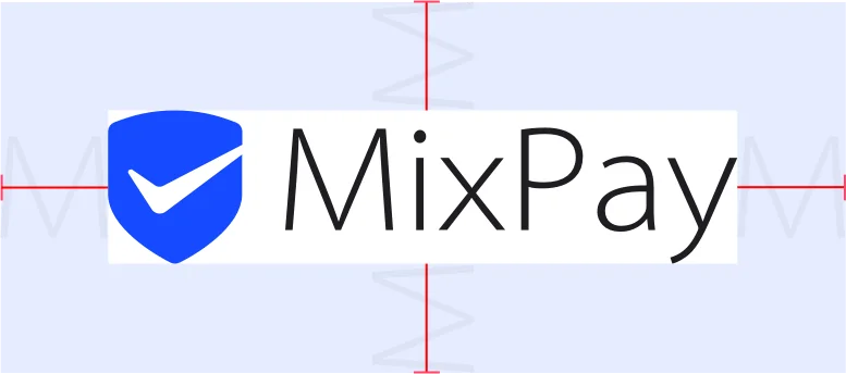 MixPay logo clear space example